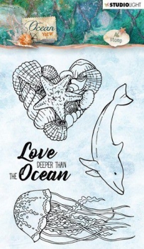 Studio Light Clear Stamps - Ocean View - Love deeper than the Ocean