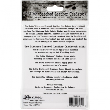 Distress Cracked Leather Cardstock