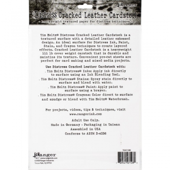 Distress Cracked Leather Cardstock 8 1/2 x 11