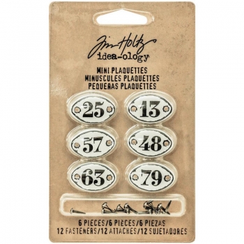 Tim Holtz - Mini Plaquettes + Brads