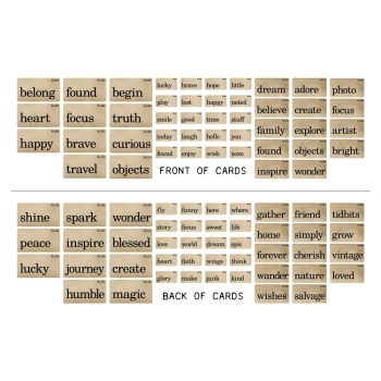 Tim Holtz Flashcards - 45 Stck.