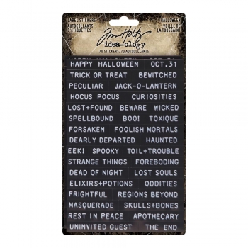 Tim Holtz Label Stickers - Halloween