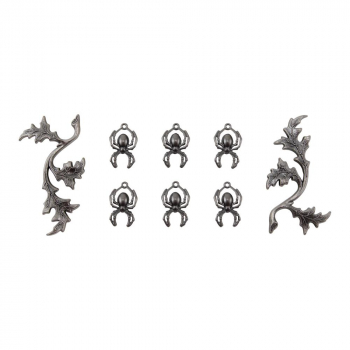 Tim Holtz - Ideaology Adornments Spiders + Branches