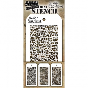 Tim Holtz Mini Layering Stencil Collection - Set 28