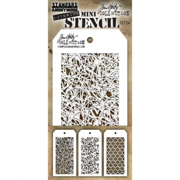 Tim Holtz Mini Layering Stencil Collection - Set 24