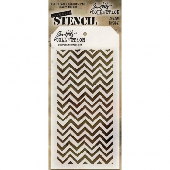 Tim Holtz Layering Stencil - ZIGZAG