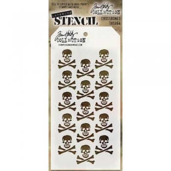 Tim Holtz Layering Stencil - Crossbones