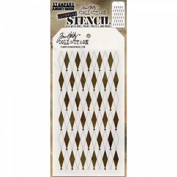 Tim Holtz Layering Stencil - Shifter Diamonds