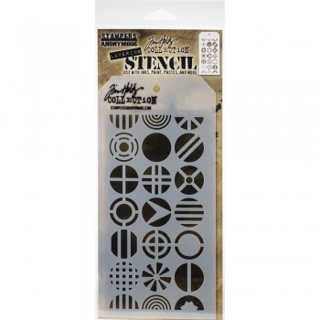 Tim Holtz Layering Stencil - Patchwork Circle
