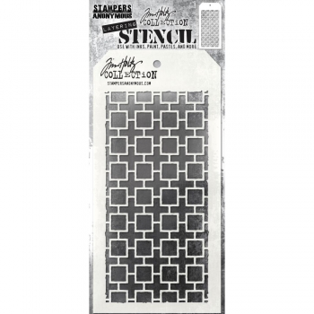 Tim Holtz Layering Stencil - Linked Squared