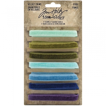 Tim Holtz Velvet Trims - Cool