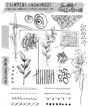 Tim Holtz Stempelset - Mini Media Marks