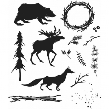 Tim Holtz Stempelset - Into the Woods