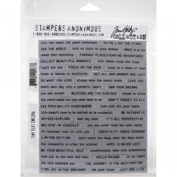 Tim Holtz Stempelset - Tiny Text