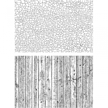 Tim Holtz Stempelset - Craze & Planks