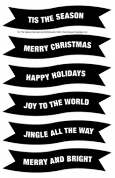 Technique Tuesday Clearstamps - Tis the Seasons Banner by Ali Edwards