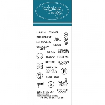 Technique Tuesday Clearstamps - Foodie