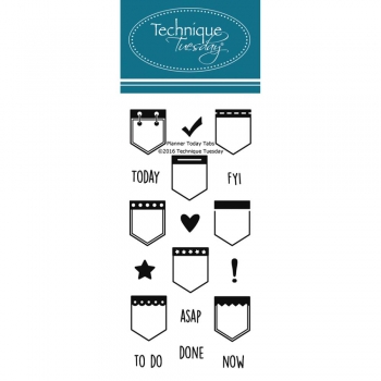 Technique Tuesday Clearstamps - Planner- Today Tabs