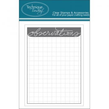 Technique Tuesday Story Cards - Observations - Grau