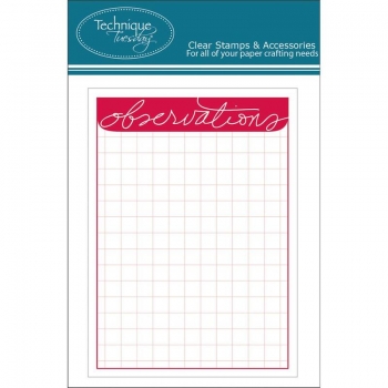 Technique Tuesday Story Cards - Observations - Rot