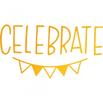  Ultimate Crafts Hotfoil Stamp Die - Celebrate Bunting