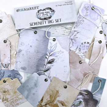 49 and Market - Serenity Tag Set- Vintage Artistry Serenity