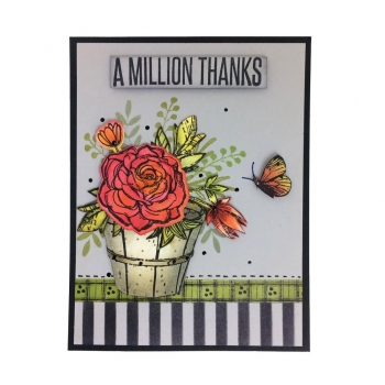 Wendy Wechi Stamp, Die & Stencil Set - A Million Thanks