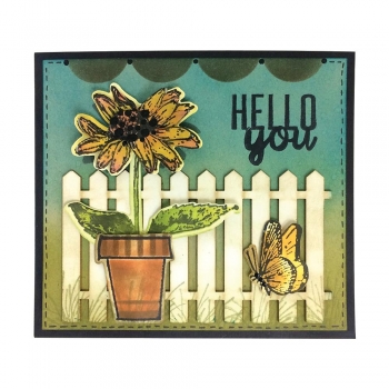 Wendy Wechi Stamp, Die & Stencil Set - Flowers Say it All