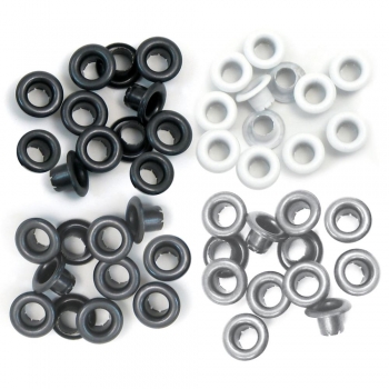 We R memory keepers Standard Eyelets - schwarz/weiß