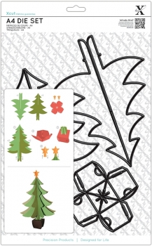 Xcut A4 Die Set - Build a Christmas Tree