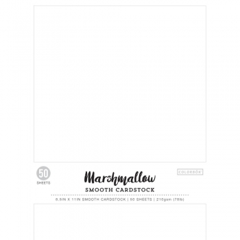 Colorbök Designer Paper Pad - Smoth Cardstock - Marshmallow - 8.5 x 11