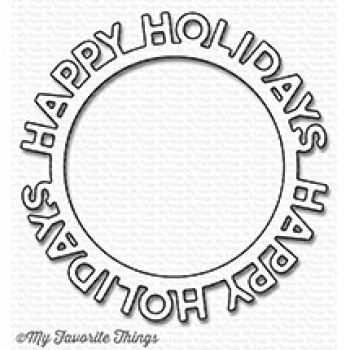 Die-namics - Happy Holidays Circle Frame *limitiert*
