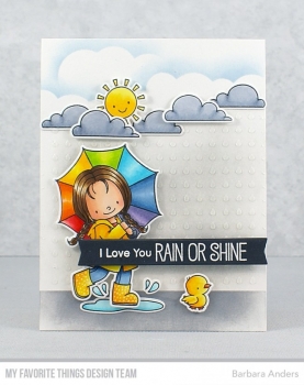 MFT - 6" x 6" Schablone - Stencil Mini Raindrops