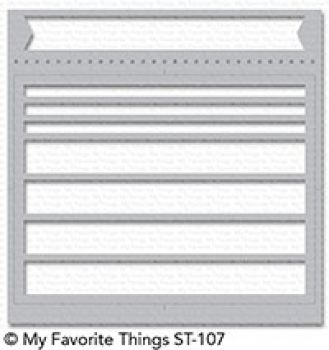 MFT - 6" x 6" Schablone - Stencil Envelope Buddy