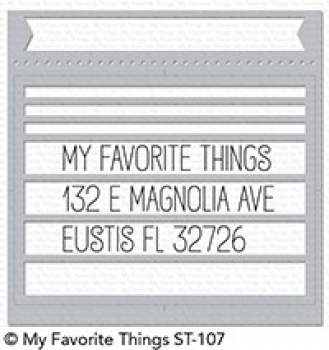 MFT - 6" x 6" Schablone - Stencil Envelope Buddy