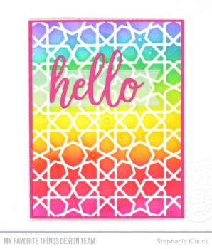 MFT - 6" x 6" Schablone - Stencil Geometric Stars