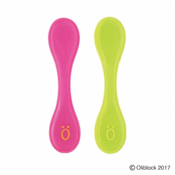 Oliblock Large Magnet-Clip - Lime & Pink 2 Stk.