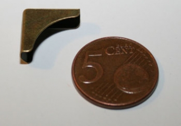 Buchecke Antik vermessingt