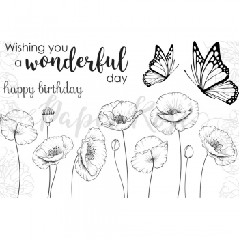 Paper Rose Clear Stamp`s - Poppies