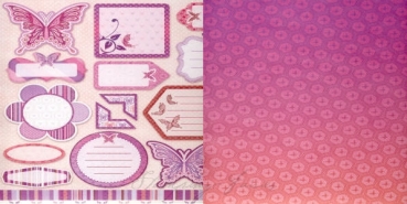 Doublesided Paper "Schmetterlinge Tags"