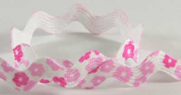 Zackenlitze " Daisy Pink " 13 Meter