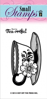 Hot Off The Press - Small Stamps - You`re Tea-rrifc