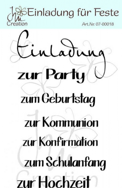 JM Creation - Einladung für Feste