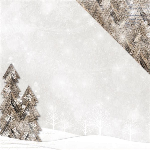 Bo Bunny 12" Sleigh Ride - Blizzard