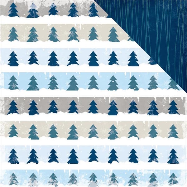 Bo Bunny 12" Sleigh Ride - Tranquil