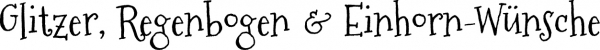 Stamping-Fairies - Glitzer, Regenbogen & Einhorn-Wünsche