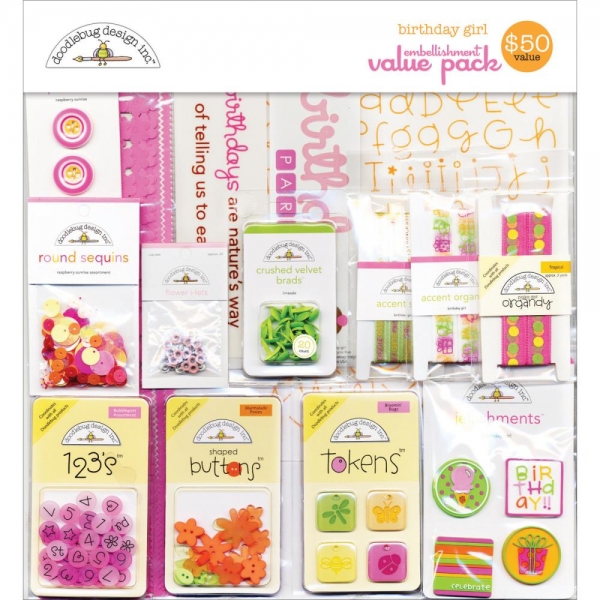 Embellishment Value Pack - Birthday Girl