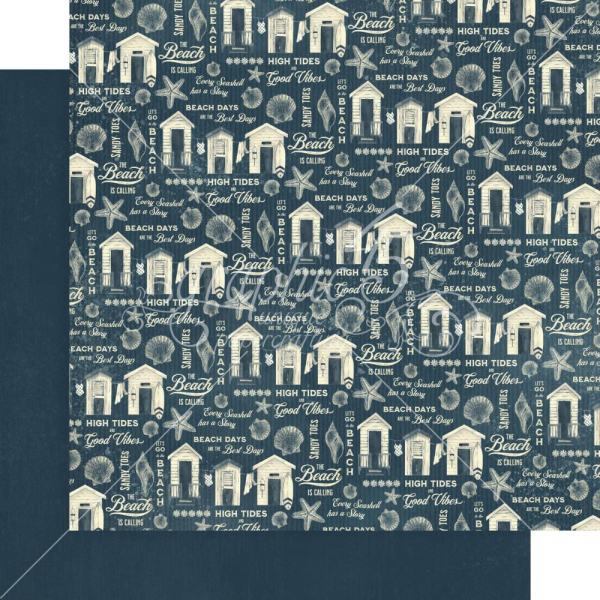 graphic 45 12" x 12" Patterns & Solids Pack - The Beach Is Calling