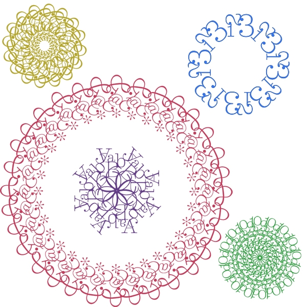 Inkadinkado Stamping Gear Cling Stamps - Typographic