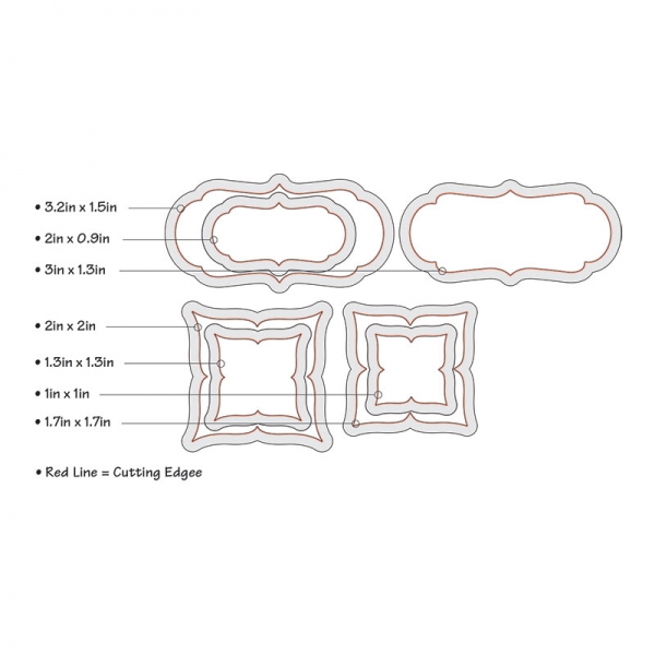 Sizzix Framelits - Charmes Fancy